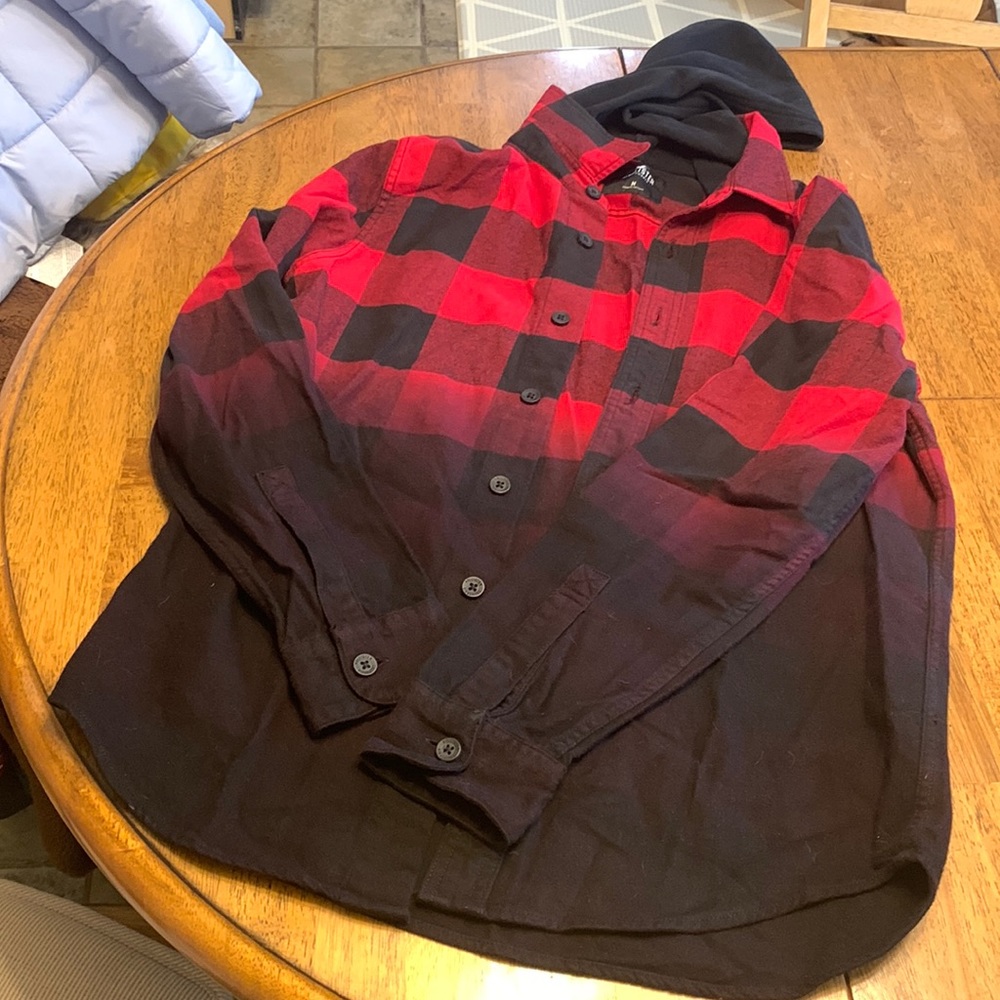 Hooded flannel